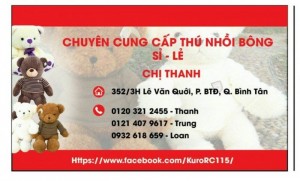 Chuyên cung cấp thú bông sỉ lẻ vn + nhập