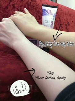 BODY LOTION M'White - Phấn Nước Body