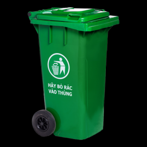 Thùng rác công cộng 120L nắp kín