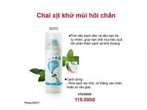 Xịt khử mùi chân