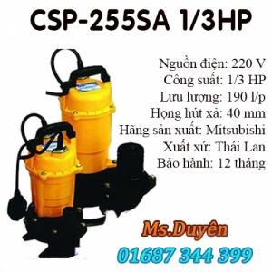 Máy bơm nước thải đặt chìm bằng gang 1 phao chính hãng