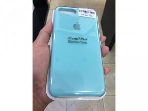 Ốp lưng silicon chính hãng apple màu xanh mạ cực đẹp