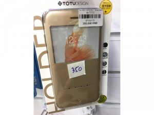 Bao da chính hãng ToTu cho iphone 7 plus màu gold cực đẹp