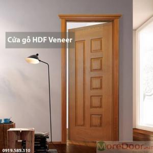 Cửa gỗ HDF Veneer (Vân gỗ tự nhiên) sử dụng cho Cửa Phòng ngủ