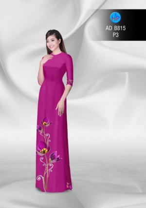 Vải áo dài hoa đẹp