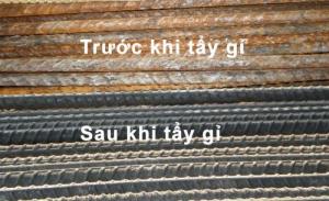 Dung dịch biến đổi gỉ B05 - Không ăn mòn cốt thép. Không ảnh hưởng tới lực bám dính giữa cốt thép và bê tông