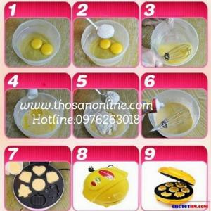 Máy Nướng Bánh Hình Thú (Vàng) Hàng Chính Hãng