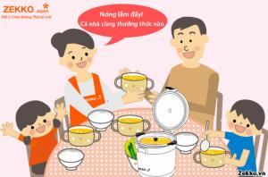 Giữ nguyên hương vị và chất dinh dưỡng của món ăn.
Món ăn không bị nát, nước nấu không bị đục, thức ăn mềm thơm ngon.