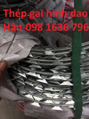 Dây kẽm gai - dây thép gai chống trộm - dây gai hình dao