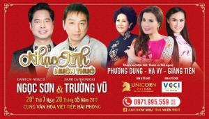 [TOP SHOWS] Bán vé liveshow Trường Vũ, Hạ Vy, Ngọc Sơn Nhạc tình muôn thuở tại Hải Phòng ngày 20/5