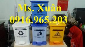 Bán thùng chứa rác thải bệnh viện xanh, vàng, trắng, đen 15 lít và 20 lít