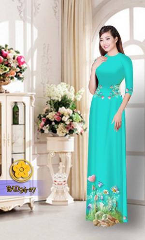 Vải áo dài hoa đẹp