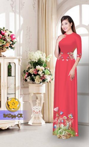 Vải áo dài hoa đẹp