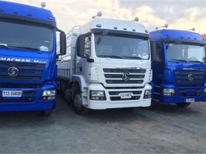 Xe tải 4 chân shacman giao về trà vinh