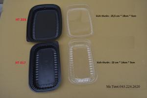 Hộp nhựa HT203, HT017 đựng kimbap
