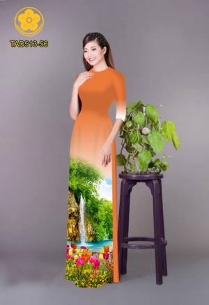 Vải áo dài phong cảnh