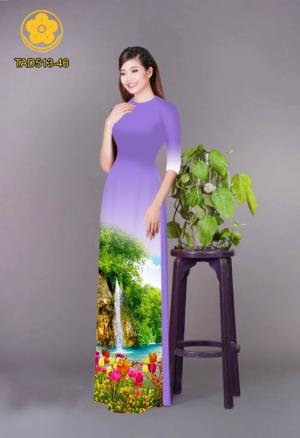 Vải áo dài phong cảnh
