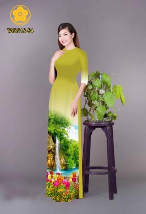 Vải áo dài phong cảnh