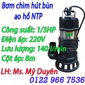 Máy bơm chìm hút bùn ao hồ NTP