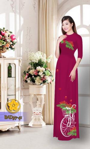 Vải áo dài xe đạp và hoa phượng