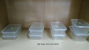Hộp nhựa vuông 550ml,650ml,750ml,1000ml