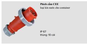 Phích cắm Plug 32A4p 3h400-400V, IP67