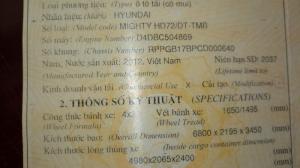 Cần bán Hyundai Mighty sản xuất 2012, màu xanh lam