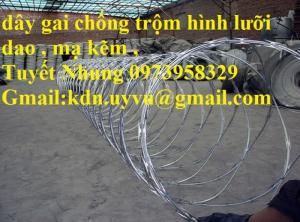 Dây Thép Gai , Chống Trộm, dây thép gai hình giao - Giá rẻ dọn kho về ăn tểt