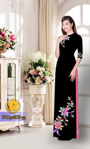 Vải áo dài hoa đẹp TAD516