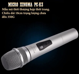 Micro Karaoke không dây Xingma PC-K3 Âm Chuẩn Hút Âm Cực Tốt Chống Ồn - MSN181207