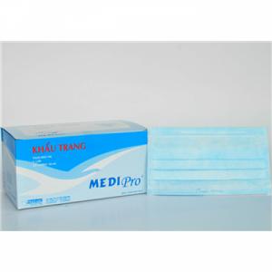 Khẩu trang 3 lớp màu xanh – medipro giá rẻ