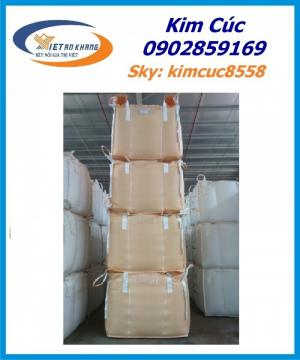 Bao jumbo cũ đựng cát, bao jumbo đựng bùn