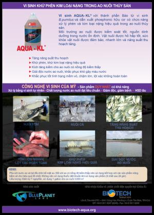 AQUA KL- Xử lý phèn và kim loại nặng trong ao nuôi