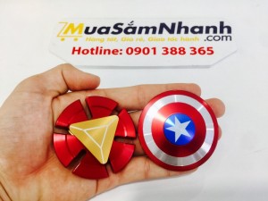 Combo Con quay Spinner Captain America & Spinner Iron Man Kim Loại Cao Cấp Cực Đẹp. MSN388168