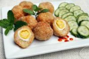 cá viên trứng cút