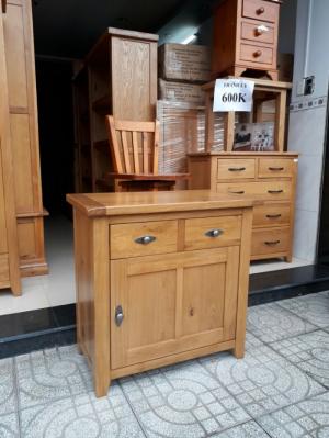 Tủ bếp sideboard đựng đồ gỗ sồi Mỹ hàng thùng xk