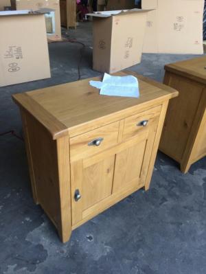 tủ bếp sideboard đựng đồ gỗ sồi Mỹ hàng thùng xk