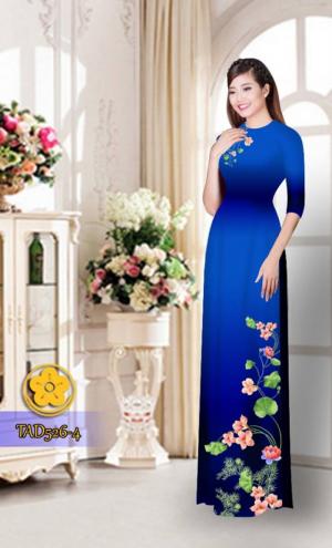 Vải áo dài hoa đẹp TAD526