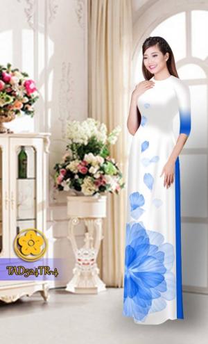 Vải áo dài hoa đẹp TAD524