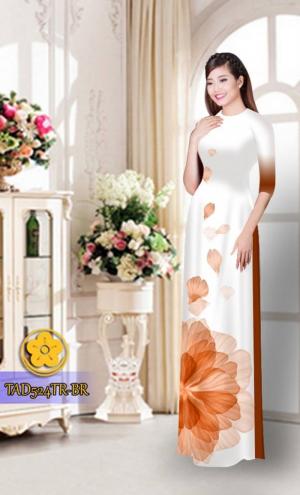 Vải áo dài hoa đẹp TAD524