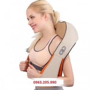 Máy massage vai gáy cổ hồng ngoại, đai đeo mát xa vai gáy Nhật Bản, đai xoa bóp vai Nhật Bản