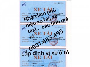 Phù hiệu vận tải cho xe trên 3.5 tấn