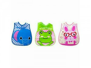 Bộ 2 yếm ăn dặm nilong có máng hứng