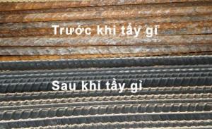 Hình ảnh thép sau khi sử dụng hóa chất tẩy gỉ RR01