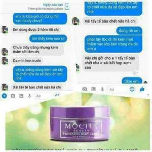 Kem body sữa lạnh Mocha_Phản hồi của khách hàng