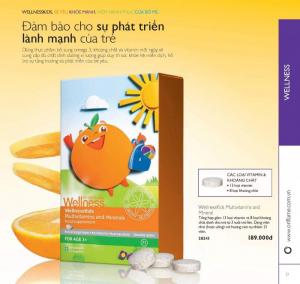 Thực phẩm bổ sung vitamin và khoáng chất tổng hơp cho trẻ em WellnessKids Oriflame 28241