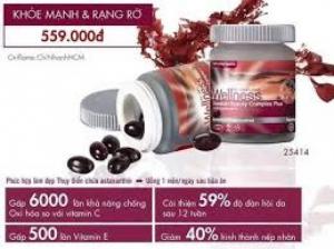 Viên phức hợp làm đẹp Thuỵ Điển chứa tảo nâu Astaxanthin 25414