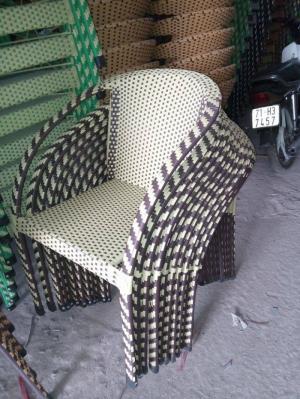 Ghế nhựa giả mây thanh lí