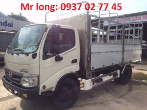 Xe hino 5 tấn , xe tải mui bạt hino 5 tấn , hino dutro đóng thùng mui bạt , hino WU342L mui phủ , giá xe hino 5 tấn