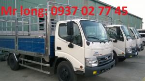 Xe hino 5 tấn , xe tải mui bạt hino 5 tấn , hino dutro đóng thùng mui bạt , hino WU342L mui phủ , giá xe hino 5 tấn